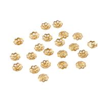 Brass Bead Cap Flower original color 5mm Sold By PC