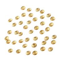 Brass Bead Cap Flower original color 6mm Sold By PC
