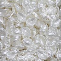 Acrylique calotte de perle, DIY, blanc, 15x12x5mm, 250PC/sol, Vendu par sol