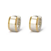 Stainless Steel Huggie Hoop Earring plated fashion jewelry & for man Sold By Pair