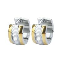 Stainless Steel Huggie Hoop Earring, plated, fashion jewelry & different styles for choice & for woman, more colors for choice, Inner Diameter:Approx 9mm, Sold By Pair