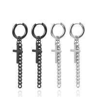 Huggie Hoop Drop Earring Stainless Steel plated fashion jewelry & Unisex Sold By Pair