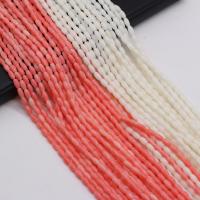 Natural Coral Beads, Drum, DIY, more colors for choice, 4x9mm, Sold Per Approx 38 cm Strand