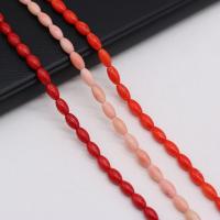 Natural Coral Beads, Drum, DIY, more colors for choice, 4x8-5x9mm, Sold Per Approx 38 cm Strand
