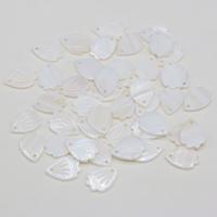 Shell Pendants Freshwater Shell Leaf DIY white Sold By PC