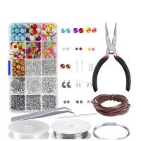 Acrylic Jewelry making tool set, with Glass & Wood, DIY, 170x100x23mm, Sold By Set