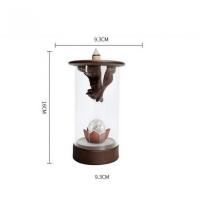 Backflow Incense Burner, Purple Clay, plated, for home and office & durable, 160x93mm, Sold By PC