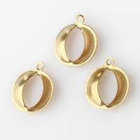 Brass Jewelry Pendants Round DIY original color Sold By PC