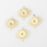 Connector Brass Κοσμήματα, Ορείχαλκος, αρχικό χρώμα, 20x24x1mm, Sold Με PC
