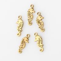 Brass Jewelry Pendants Seahorse DIY original color Sold By PC