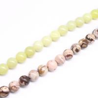 Mischedelstein Perlen, Naturstein, rund, DIY, keine, verkauft per 38 cm Strang