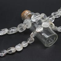 Nádúrtha Geal Grianchloch Beads, neamhrialta, DIY, soiléir, 16x10x18mm, Díolta Per 38 cm Snáithe