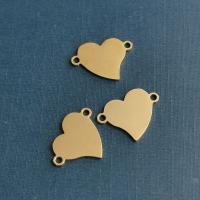 Stainless Steel Connector Heart plated fashion jewelry & Unisex nickel lead & cadmium free Sold By PC