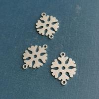 Stainless Steel Connector Snowflake plated fashion jewelry & Unisex nickel lead & cadmium free Sold By PC