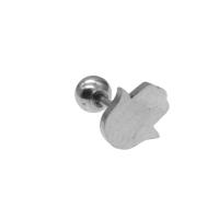 Rostfritt stål Ear Piercing Smycken, ROSTFRITT STÅL, Hand, för kvinna, ursprungliga färgen, 12x8x7mm, Säljs av PC