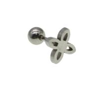 Stainless Steel Ear Piercing Jewelry, for woman, original color, 12x6x6mm, Sold By PC
