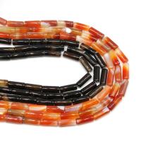 Agate Beads, Column, DIY, more colors for choice, 6x6mm, Sold Per 38 cm Strand