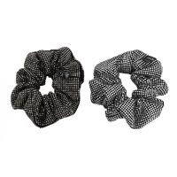 Hair Scrunchies, Cloth, with acrylic rhinestone, fashion jewelry & for woman, more colors for choice, 90mm, Sold By PC