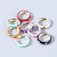Латунь Манжеты палец кольцо, ювелирные изделия моды & Женский & со стразами, Много цветов для выбора, продается PC