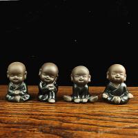 Tea Pet Decoration, Porcelain, Buddhist Monk, plated, durable & Corrosion-Resistant & different styles for choice, more colors for choice, 60x40mm, Sold By PC