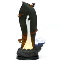 Backflow Incense Burner, Porcelain, plated, for home and office & durable, 126x345mm, Sold By PC