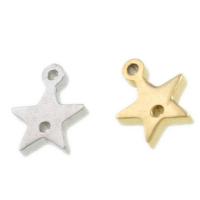 Stainless Steel Pendant Setting, Star, more colors for choice, 8x7x1mm, Sold By PC
