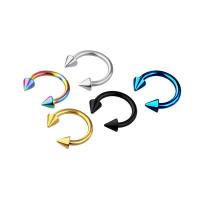 Titanium Steel Curved Barbell, plated, Unisex, more colors for choice, Sold By PC