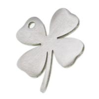 Stainless Steel Pendants, Four Leaf Clover, original color, 18x16x1mm, Sold By PC
