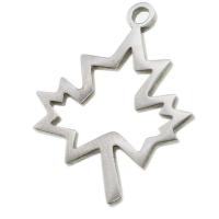 Stainless Steel Pendants Maple Leaf original color Sold By PC