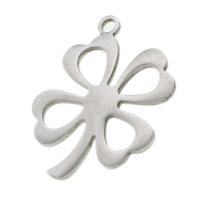 Stainless Steel Pendants Four Leaf Clover original color Sold By PC