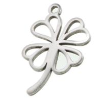 Stainless Steel Pendants, Four Leaf Clover, original color, 29x18x1mm, Sold By PC