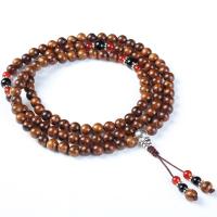 108 Mala Beads, Padauk, Round, Unisex & different size for choice, 108PCs/Strand, Sold By Strand