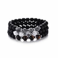 Gemstone Bracelets, different materials for choice & Unisex, more colors for choice, 8mm, Length:Approx 7.48 Inch, Sold By PC