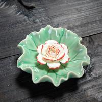 Porcelain Incense Seat Lotus plated for home and office & durable Sold By PC