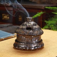 Traditional Ceramic Inserted Burner Incense Seat Purple Clay plated for home and office & durable Sold By PC