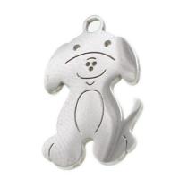 Stainless Steel Animal Pendants, Dog, original color, 18x11x1mm, Sold By PC