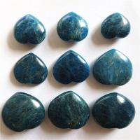 Apatite Dekoration, Herz, blau, 2-3cm, verkauft von PC