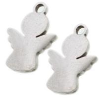 Stainless Steel Pendants, Angel, original color, 12x9x1mm, Sold By PC