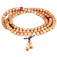108 Mala Beads, Sandalwood, with Turquoise, Round, Unisex & different size for choice, 108PCs/Strand, Sold By Strand