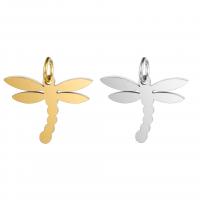 Stainless Steel Pendants, Dragonfly, plated, DIY, more colors for choice, 17x16.50x1mm, 5PCs/Lot, Sold By Lot