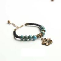 Porcelain Bracelet, plated, vintage & fashion jewelry & for woman, more colors for choice, Sold Per 2.54-7.8 Inch Strand