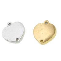 Stainless Steel Pendant Component, Heart, more colors for choice, 19x19x1mm, Sold By PC