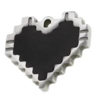 Stainless Steel Heart Pendants mixed colors Sold By PC
