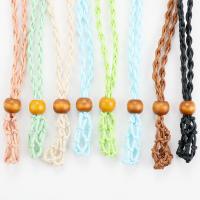 Fashion Necklace Cord, Wax Cord, with Natural Stone, Heart, handmade, more colors for choice, Small size: 20 mm to 25 mmuff0cLarge size: 25 mm - 35 mm, Sold By PC