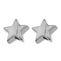 Stainless Steel Beads Star original color Sold By PC