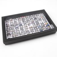 Edelstahl Ringe, unisex, gemischte Farben, 4x18mm-11x24mm, Größe:5, 100PCs/Box, verkauft von Box