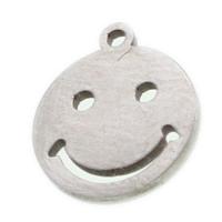 Stainless Steel Pendants Smiling Face original color Sold By PC