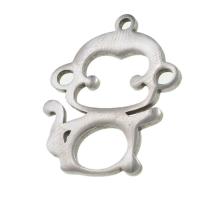Stainless Steel Animal Pendants, Monkey, original color, 28x23x1mm, Sold By PC