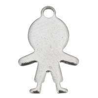Stainless Steel Pendants, DIY, original color, 10x15x0.5mm, Hole:Approx 1.5mm, Sold By PC