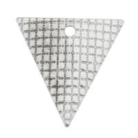 Stainless Steel Pendants, Triangle, DIY, original color, 13x13.5x0.5mm, Hole:Approx 1mm, Sold By PC